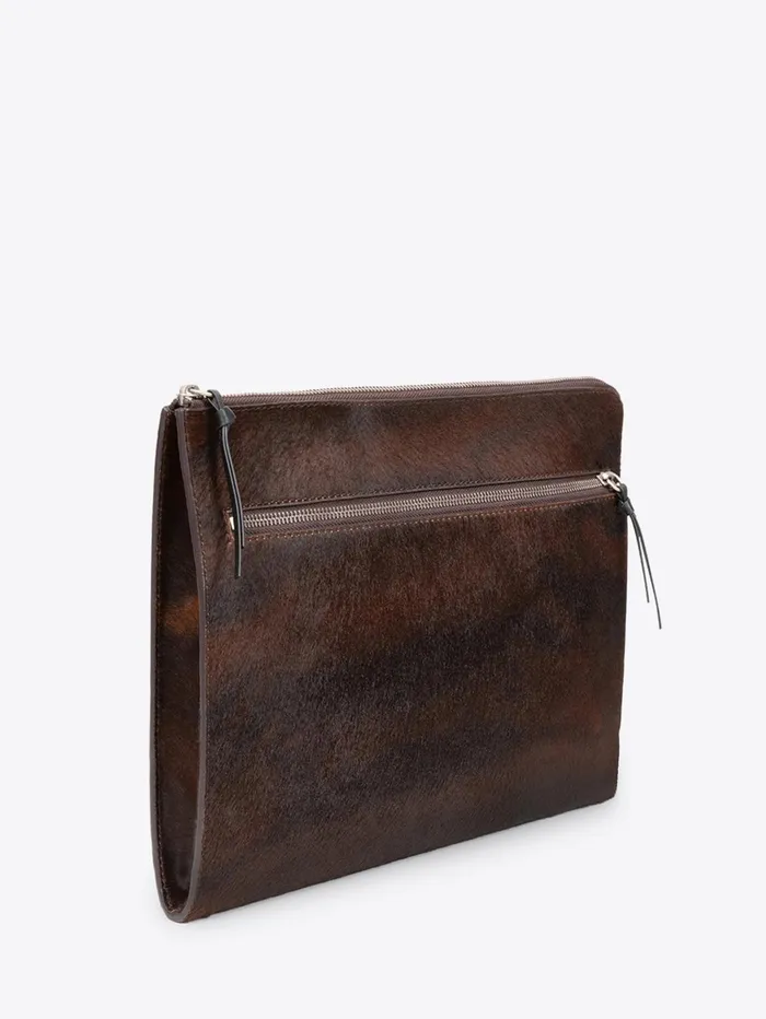 Men Dries Van Noten Bags and Leather Goods Leather Laptop Case