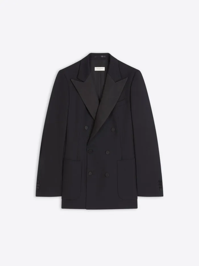 Men Dries Van Noten Blazers Tight Tuxedo Blazer