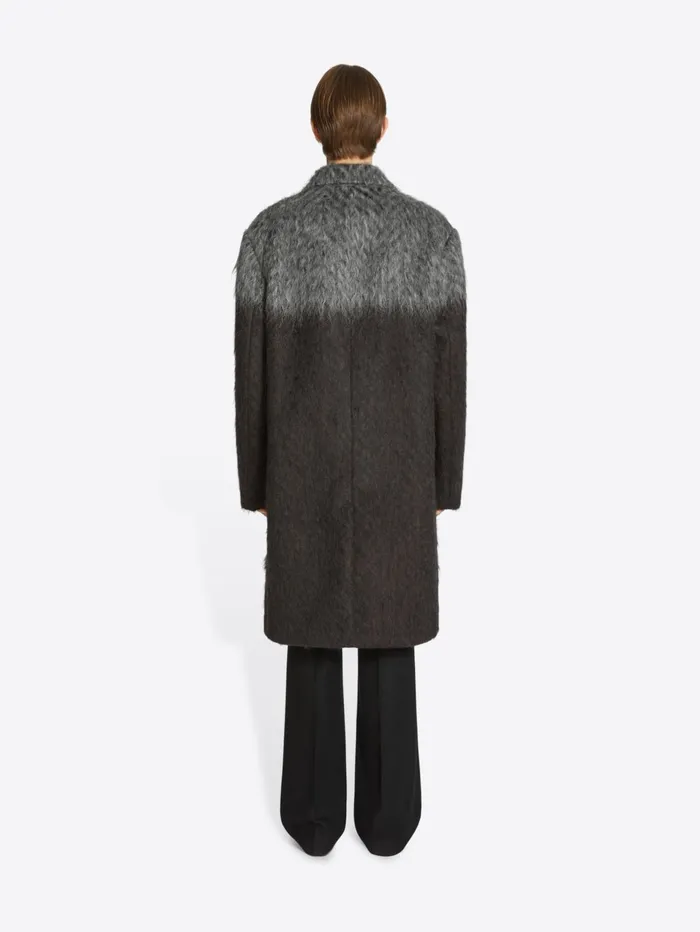 Men Dries Van Noten Coats and Jackets Bicolor Mohair Coat