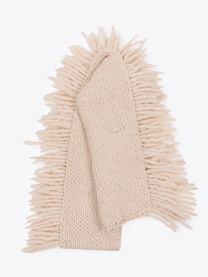 Men Dries Van Noten Scarves and Foulards Long Wool Scarf