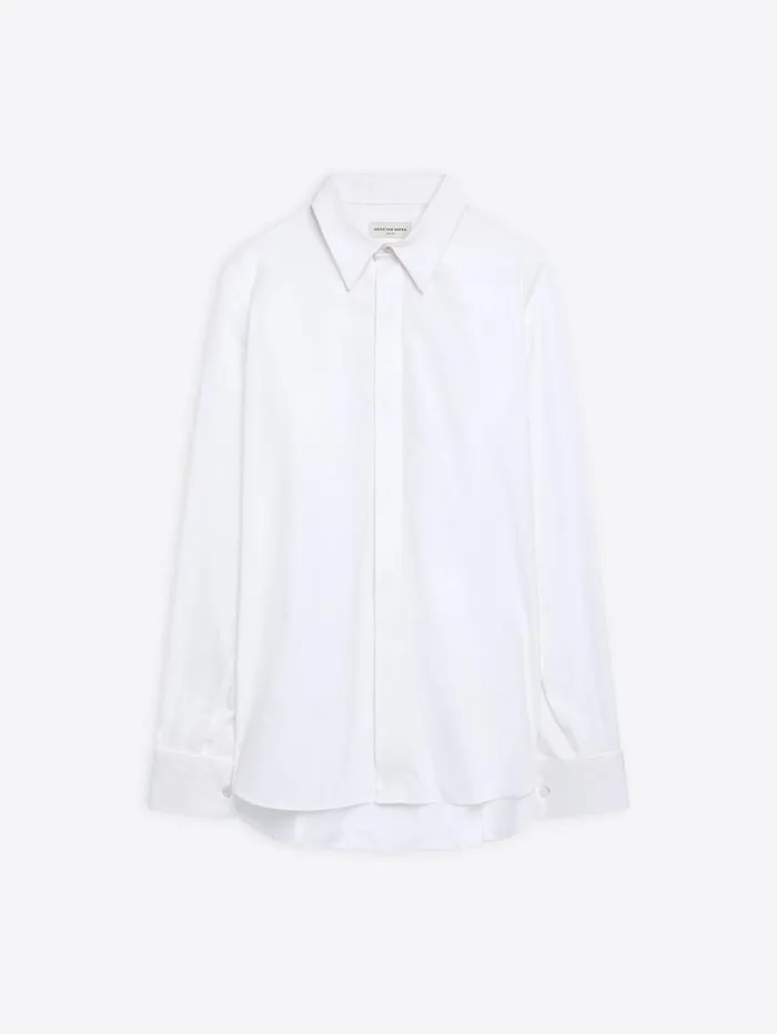 Men Dries Van Noten Shirts Tuxedo Shirt