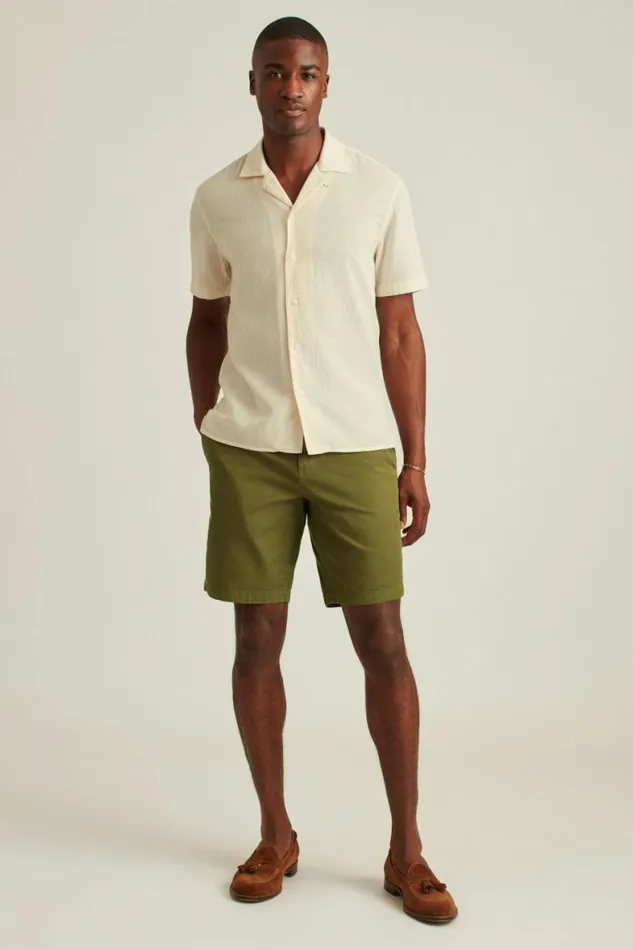 Men Easy Lightweight Shorts Dark Olive Bonobos Chino Shorts