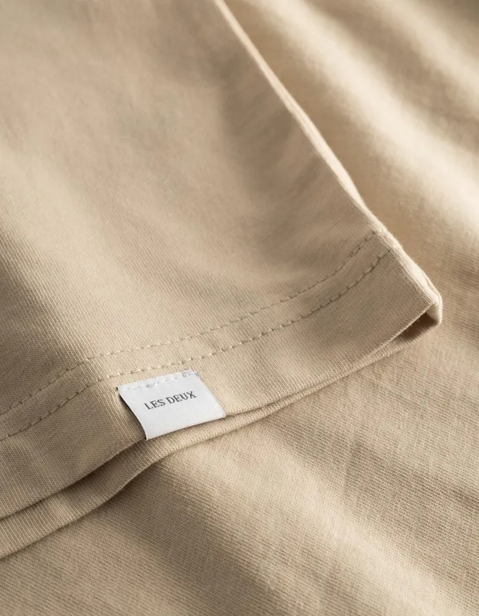 Men Encore TShirt 8211 Light Desert SandWhite Les Deux Tshirts