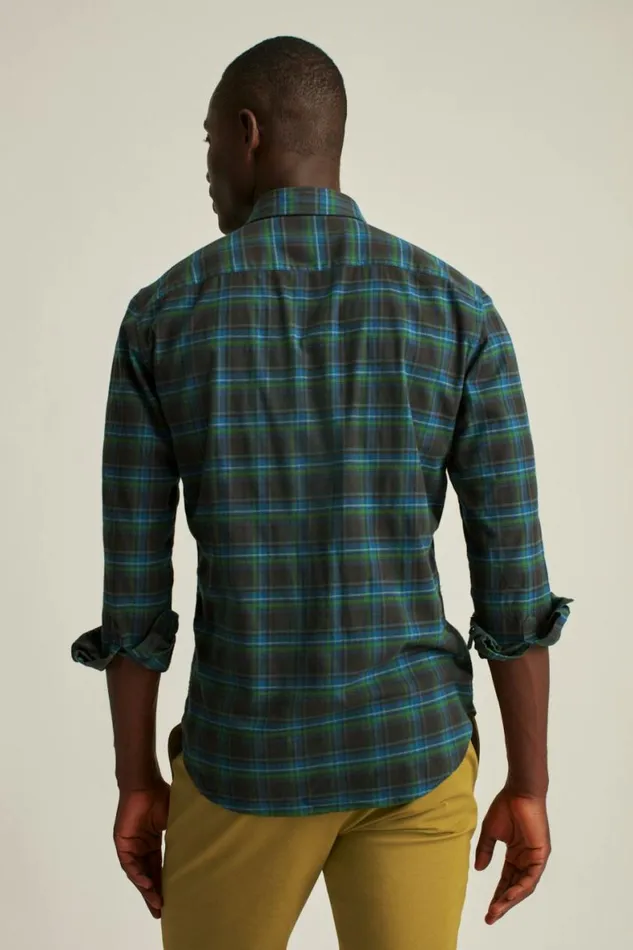 Men Everyday Lightweight Flannel Shirt Buttonwood Plaid Bonobos Overshirts