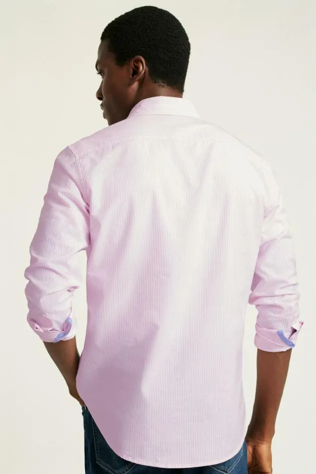Men Everyday Oxford Shirt Pink Classic Stripe Bonobos Business Casual Shirts