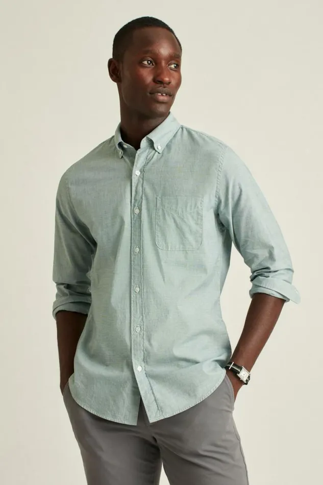 Men Everyday Shirt Night Aqua End On End Bonobos Casual Shirts
