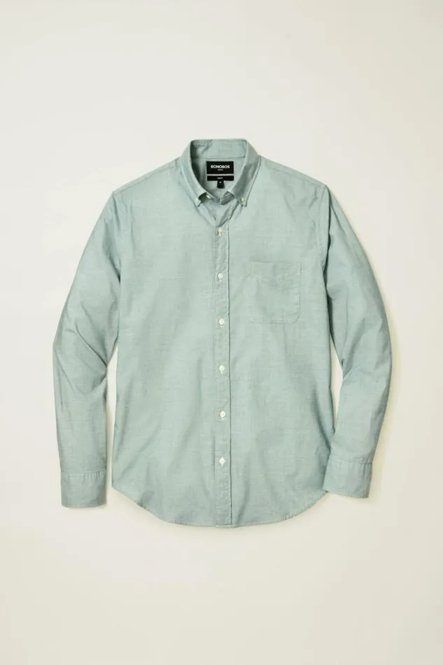 Men Everyday Shirt Night Aqua End On End Bonobos Casual Shirts