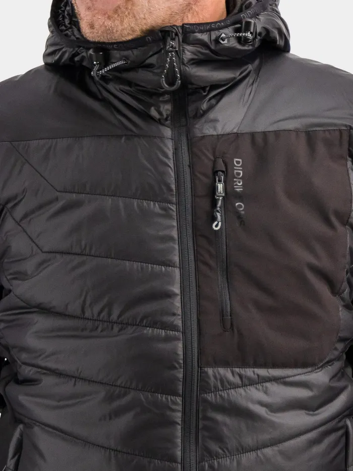 Men Gale Jacket Black Didriksons Hybrid Jackets