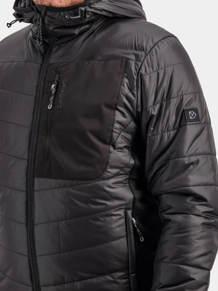 Men Gale Jacket Black Didriksons Hybrid Jackets