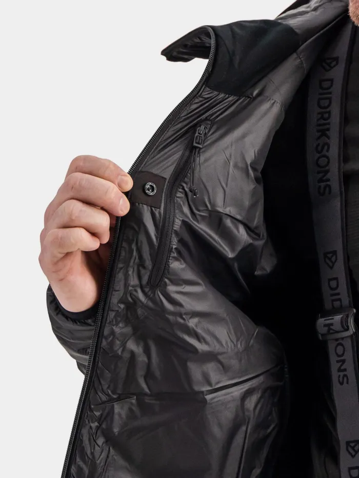 Men Gale Jacket Black Didriksons Hybrid Jackets