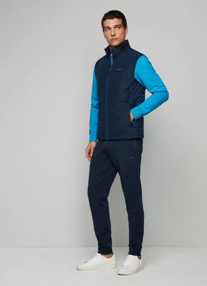 Men Gilets Hackett London Hackett Sport Padded Gilet Navy