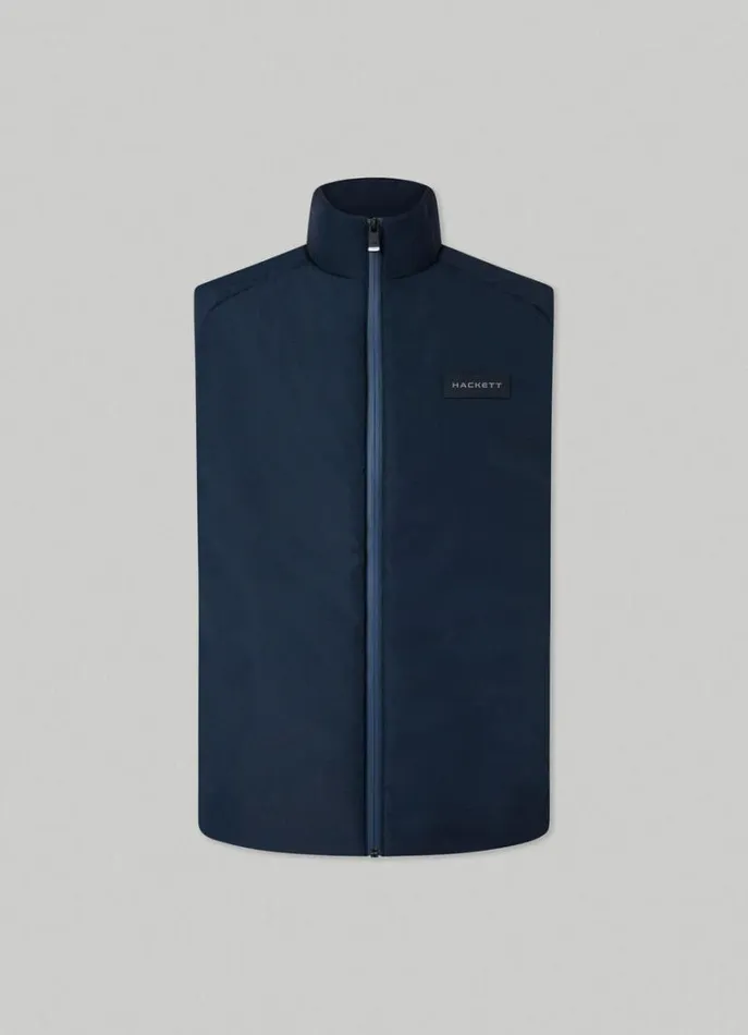 Men Gilets Hackett London Hackett Sport Padded Gilet Navy