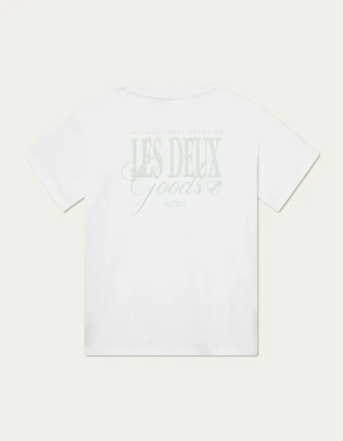 Men Goods TShirt 8211 WhiteSmoke Green Les Deux Tshirts