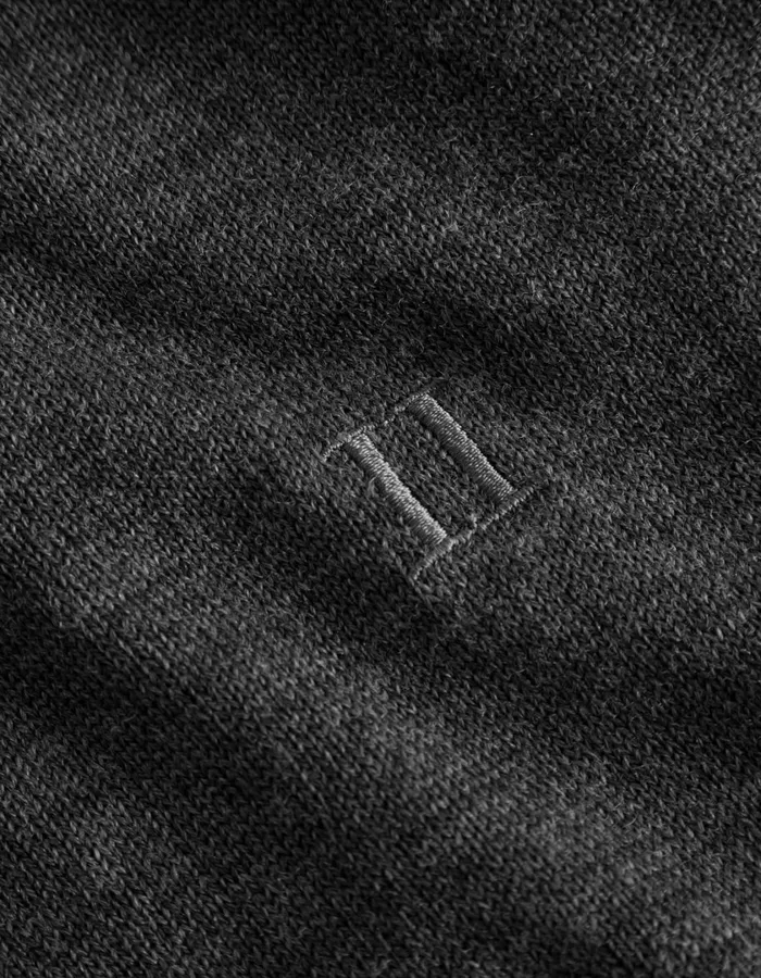 Men Greyson Rollneck Merino Knit 8211 Dark Grey Melange Les Deux Knitwear