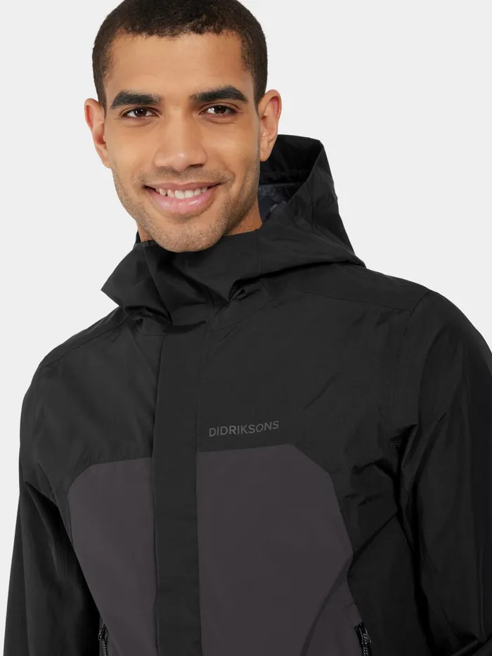 Men Grit Jacket Black Didriksons Autumn Jackets