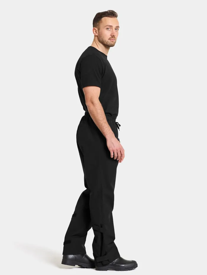 Men Grit Unisex Pants Black Didriksons Waterproof Trousers