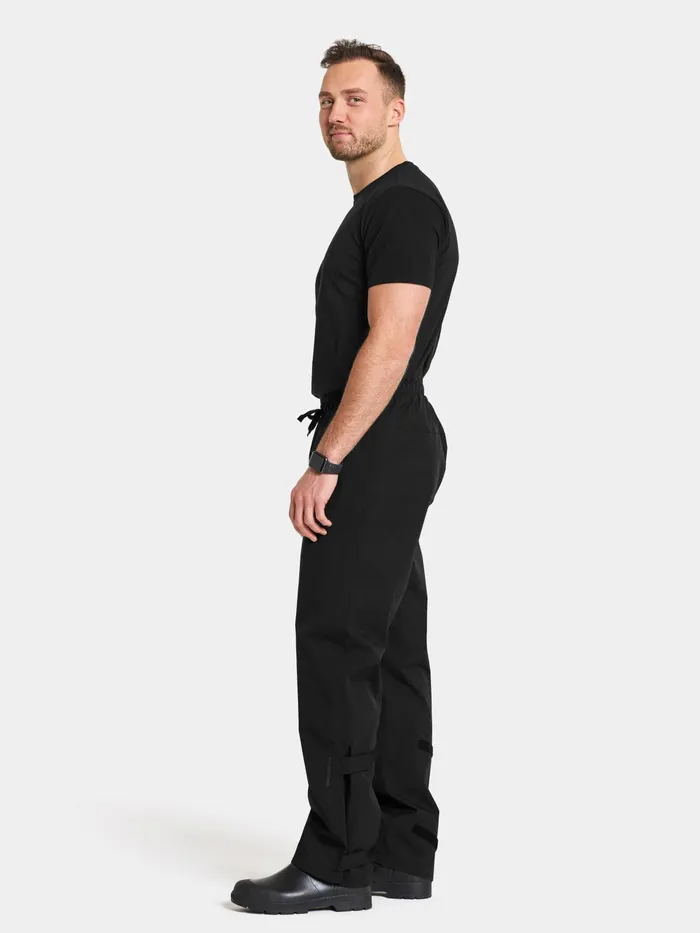 Men Grit Unisex Pants Black Didriksons Waterproof Trousers