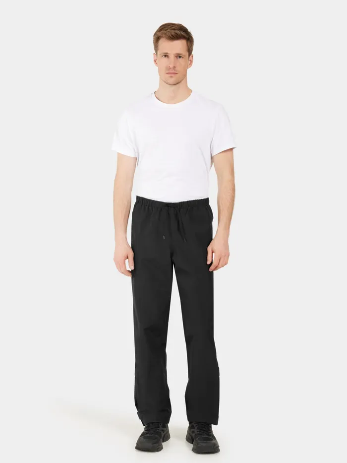 Men Grit Unisex Pants Black Didriksons Waterproof Trousers