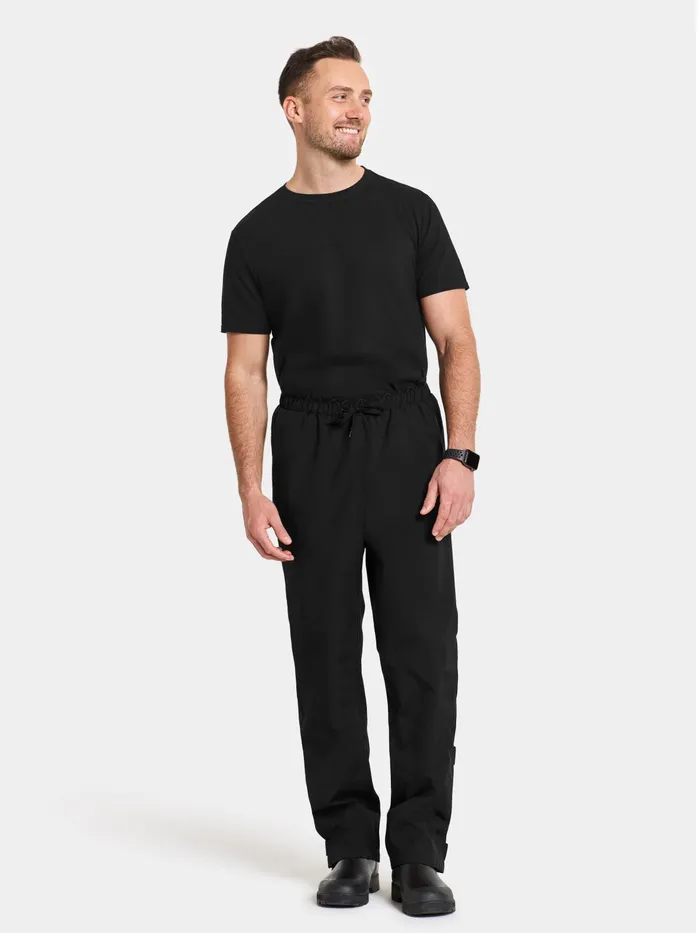 Men Grit Unisex Pants Black Didriksons Waterproof Trousers