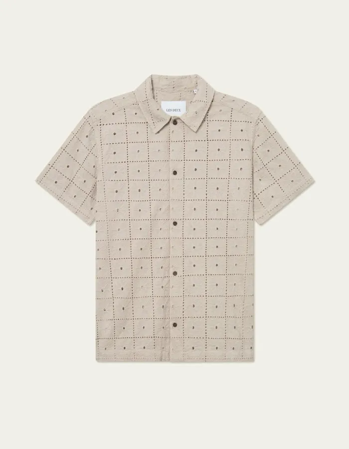 Men Hector Anglaise SS Shirt 8211 Light Sand Les Deux ShirtsOvershirts