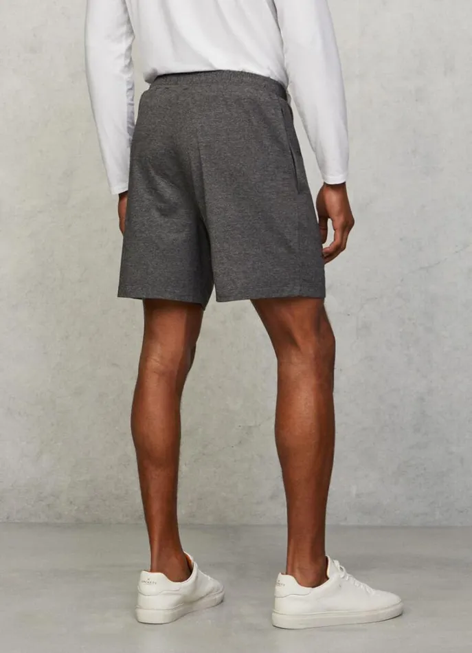 Men Homewear Hackett London Relaxed Fit Pyjama Shorts Marl Grey