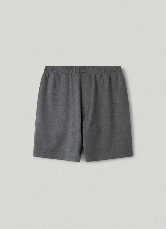 Men Homewear Hackett London Relaxed Fit Pyjama Shorts Marl Grey