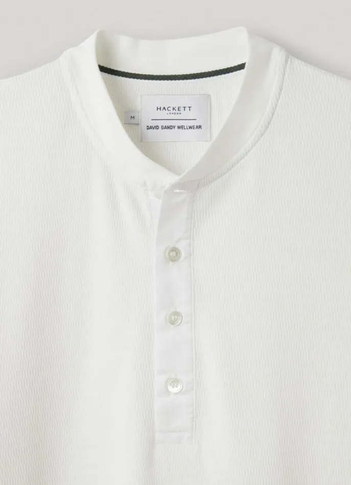 Men Homewear Hackett London Slim Fit Long Sleeve TShirt Off White