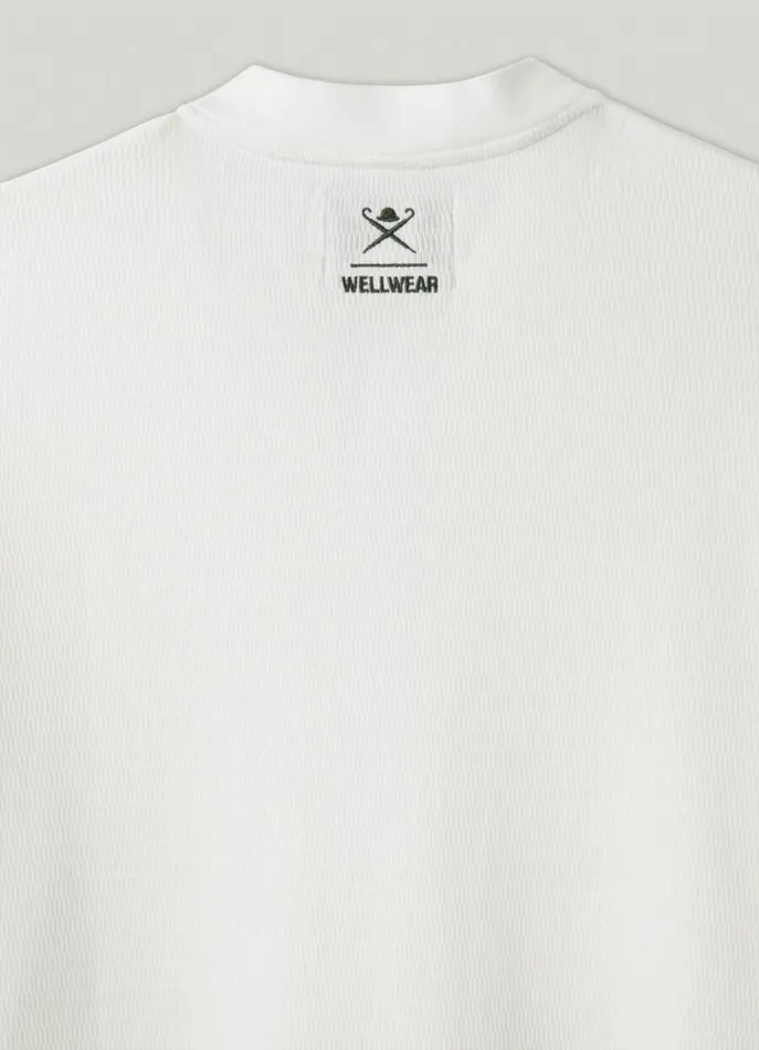 Men Homewear Hackett London Slim Fit Long Sleeve TShirt Off White