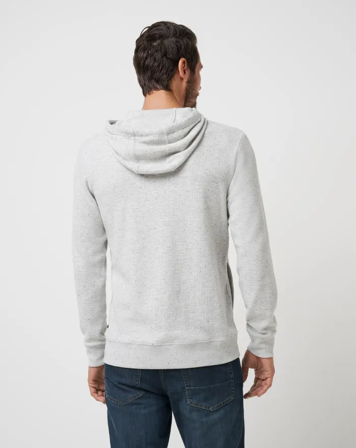 Men Hoodies and Sweatshirts TravisMathew CLOUD WAFFLE HOODIE Light Grey