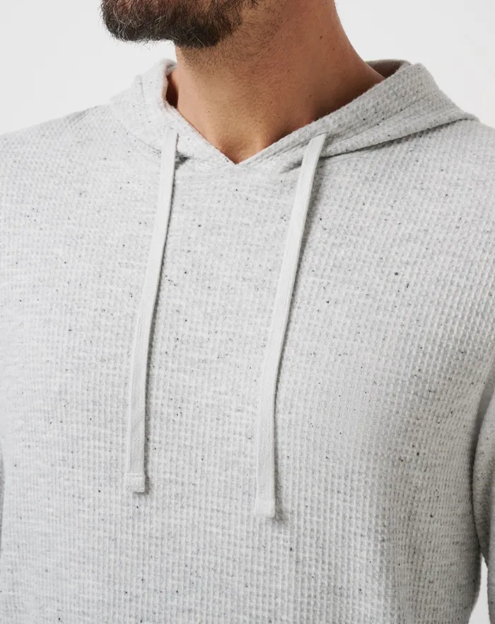 Men Hoodies and Sweatshirts TravisMathew CLOUD WAFFLE HOODIE Light Grey