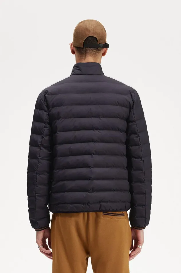 Men Insulated Jacket Navy Fred Perry Coats and Jackets