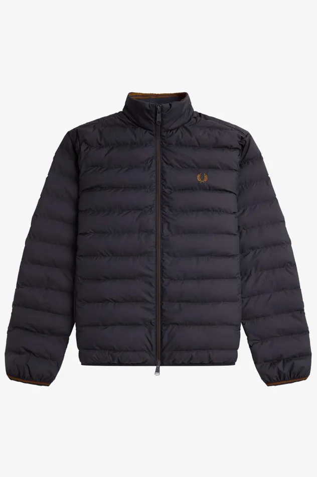 Men Insulated Jacket Navy Fred Perry Coats and Jackets
