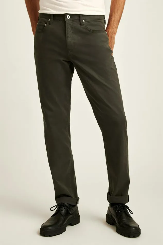Men Italian Brushed 5Pocket Pants Dark Steel Bonobos Jeans