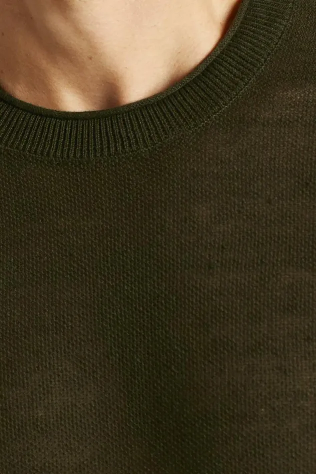 Men Italian Linen Sweater Tee Kale Green Bonobos Short Sleeve Tees