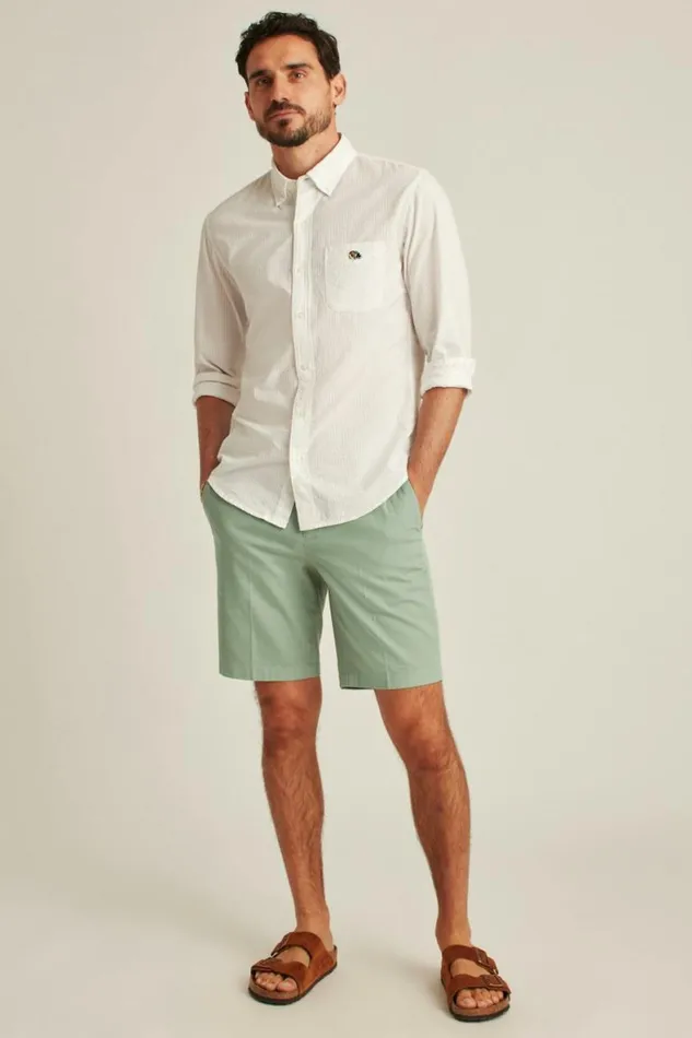 Men Italian Stretch Chino Shorts Dusty Sage Bonobos Chino Shorts