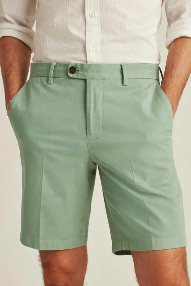 Men Italian Stretch Chino Shorts Dusty Sage Bonobos Chino Shorts