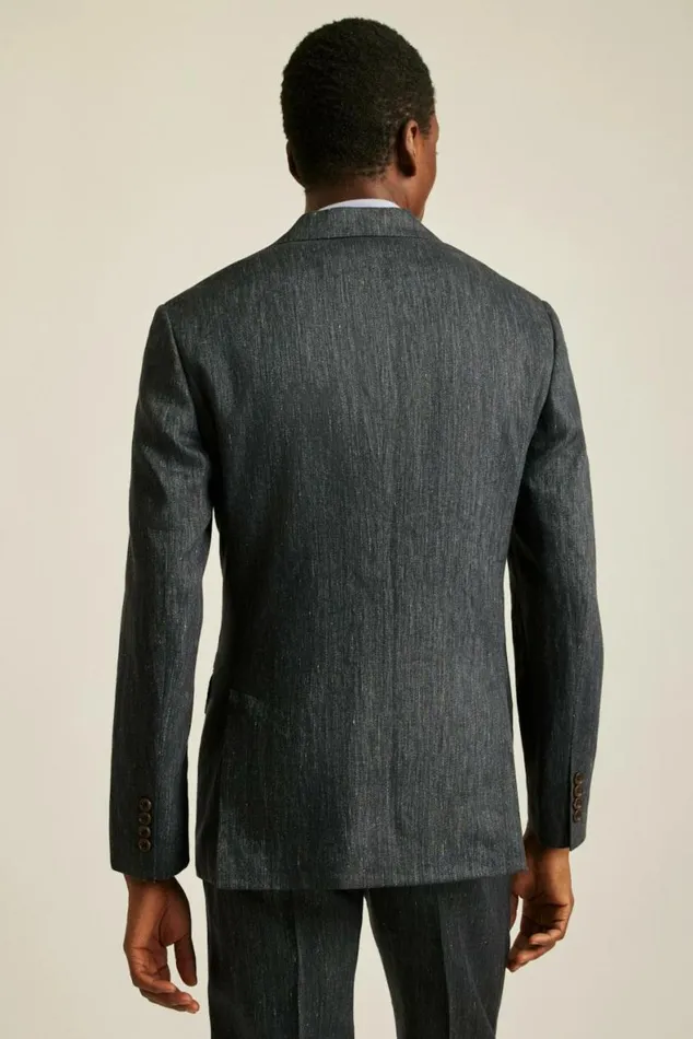 Men Italian Stretch Linen Suit Jacket Charcoal Bonobos Blazers and Sport Coats