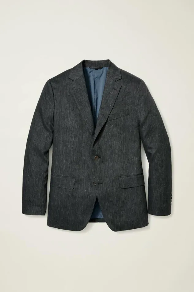 Men Italian Stretch Linen Suit Jacket Charcoal Bonobos Blazers and Sport Coats