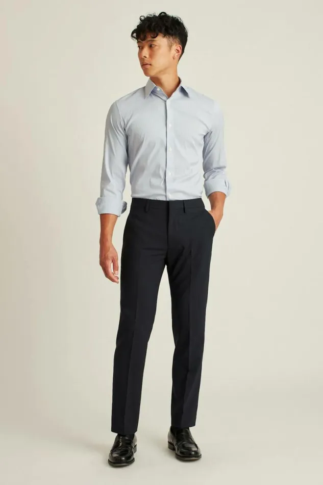 Men Italian Stretch Wool Dress Pants Navy Bonobos Dress Pants