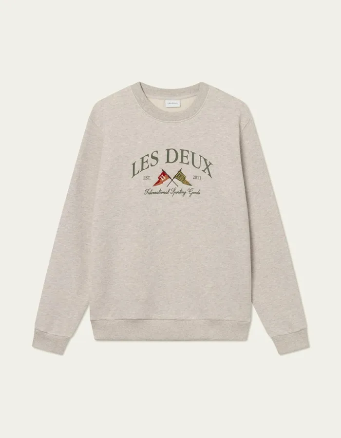 Men Ivy League Sweatshirt 8211 Oatmeal Mlange Les Deux HoodiesSweatshirts