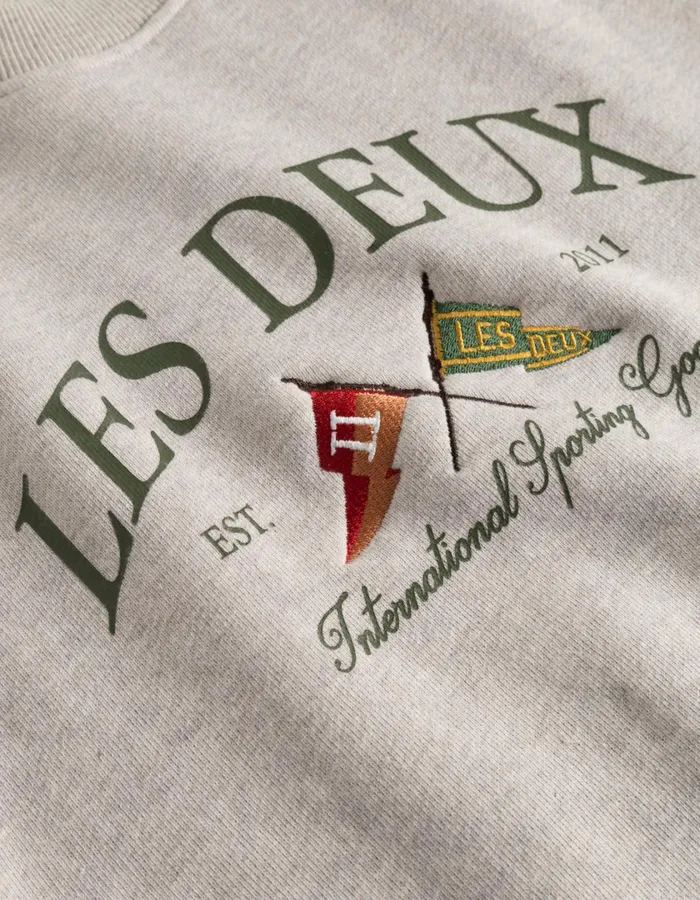 Men Ivy League Sweatshirt 8211 Oatmeal Mlange Les Deux HoodiesSweatshirts