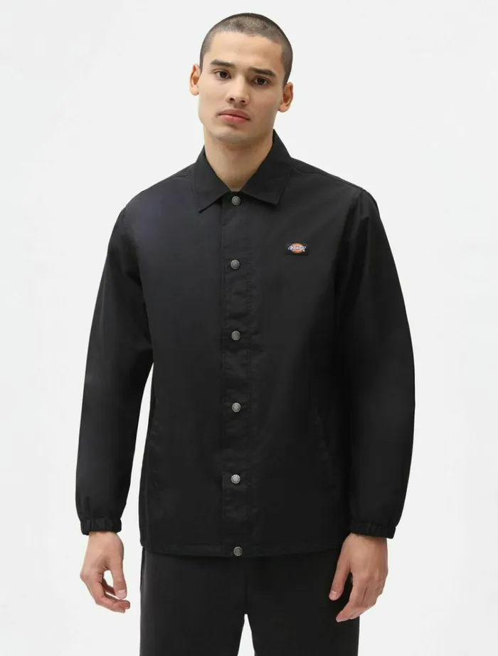 Men Jackets Dickies Oakport Coach Jacket Black