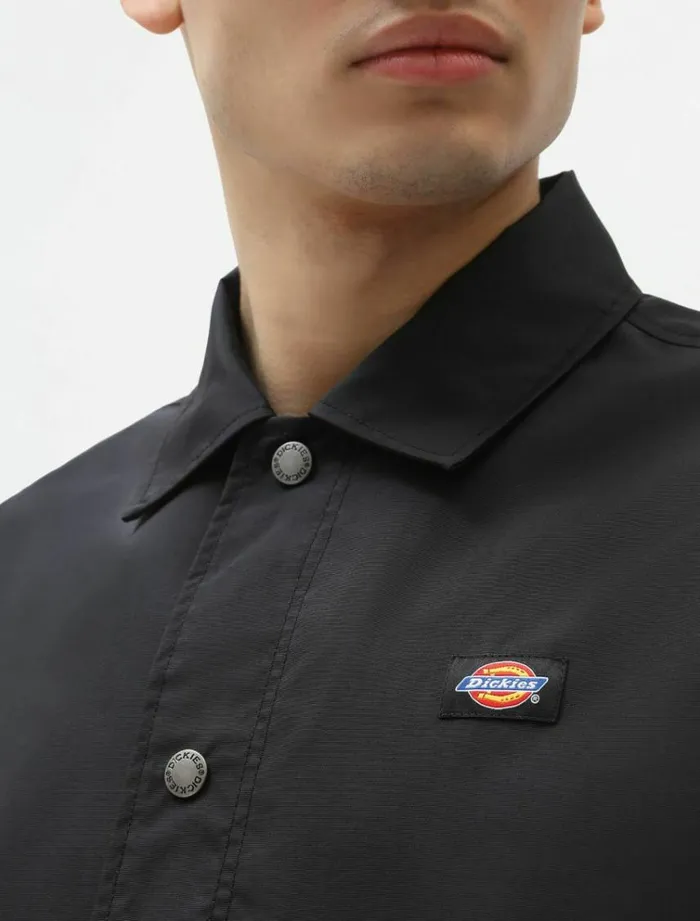 Men Jackets Dickies Oakport Coach Jacket Black