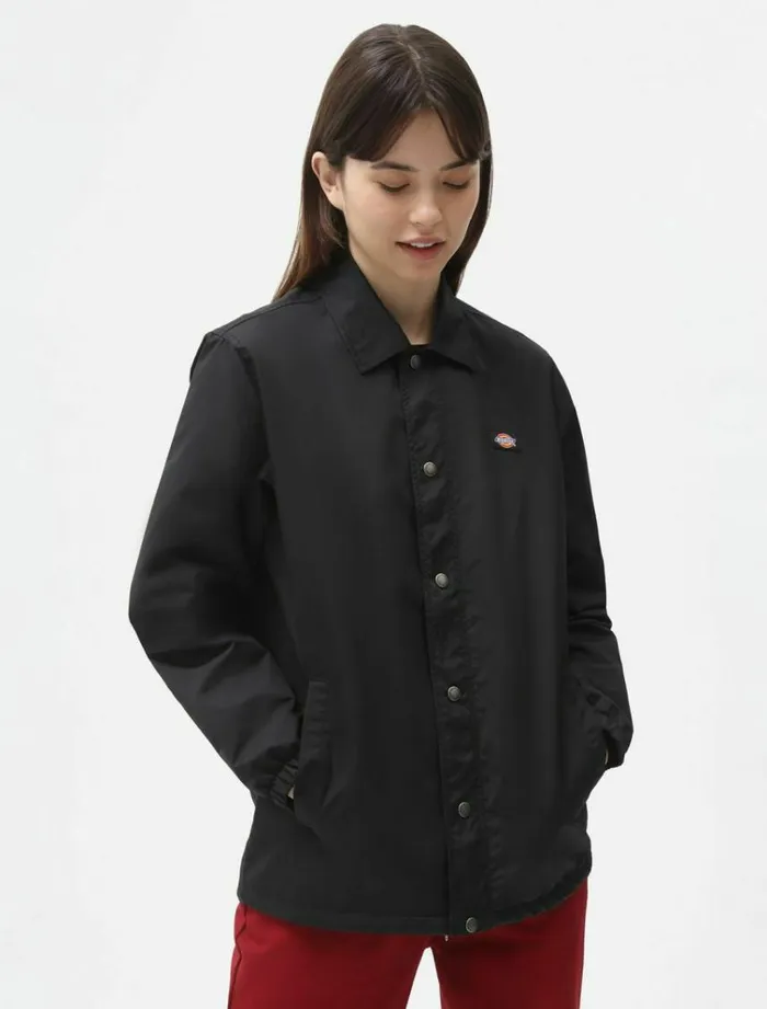 Men Jackets Dickies Oakport Coach Jacket Black