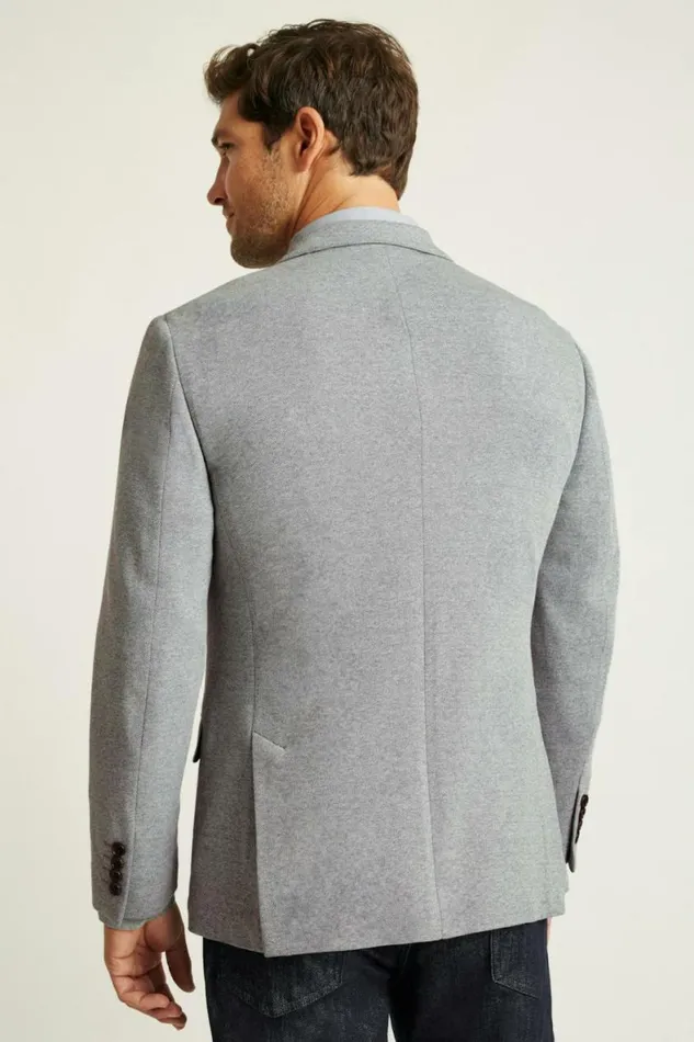 Men Jetsetter Knit Blazer Light Grey Bonobos Blazers and Sport Coats