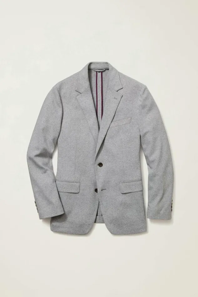 Men Jetsetter Knit Blazer Light Grey Bonobos Blazers and Sport Coats