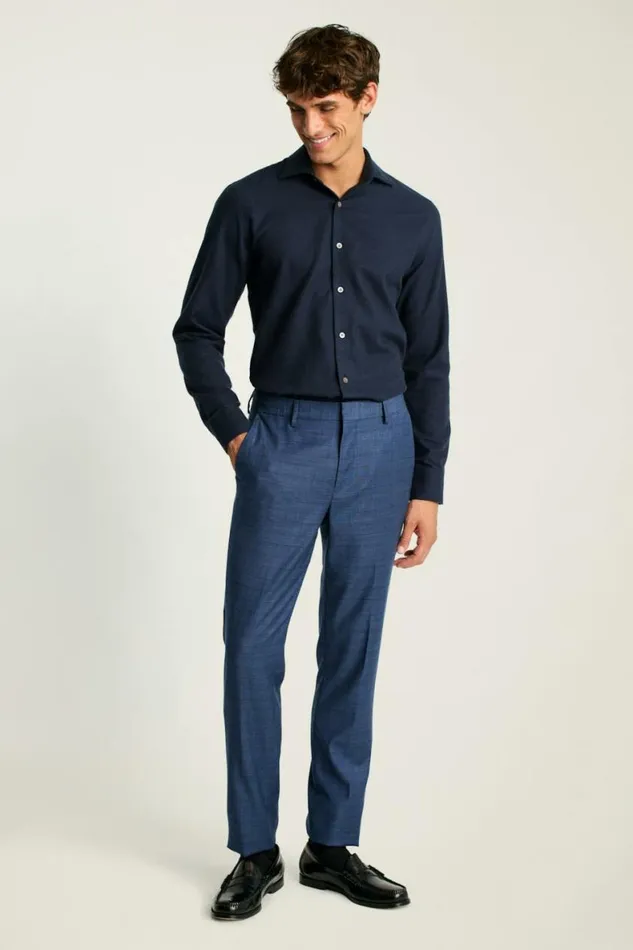 Men Jetsetter Premium Merino Dress Shirt Navy Blue Bonobos Formal Dress Shirts
