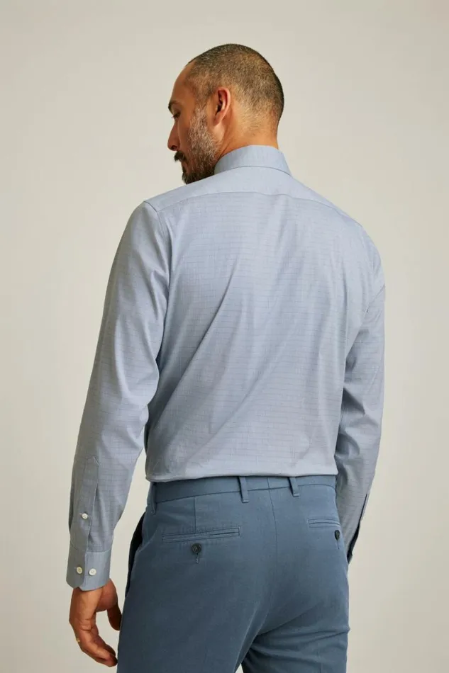 Men Jetsetter Stretch Dress Shirt Blue Mitcham Check Bonobos Business Casual Shirts