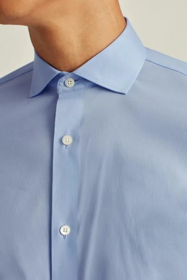 Men Jetsetter Stretch Dress Shirt Solid Light Blue Bonobos Business Casual Shirts