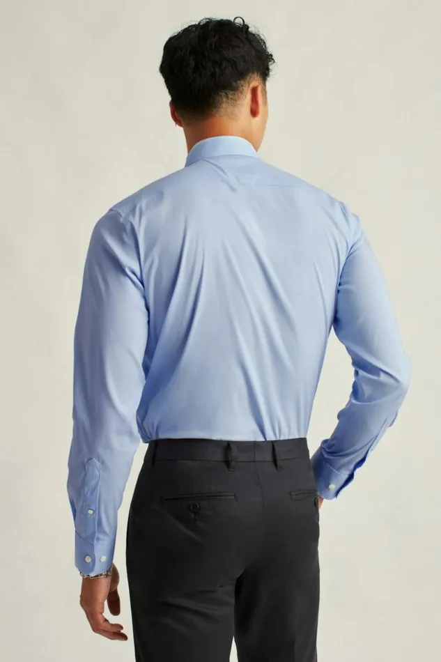 Men Jetsetter Stretch Dress Shirt Solid Light Blue Bonobos Business Casual Shirts
